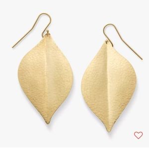 EUC James Avery Repousse Leaf Ear Hooks